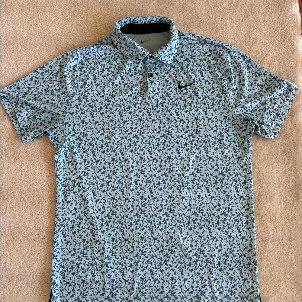 Nike Men's Blue Polo Shirt